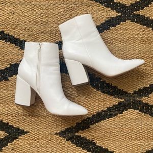 Madden Girl White Booties